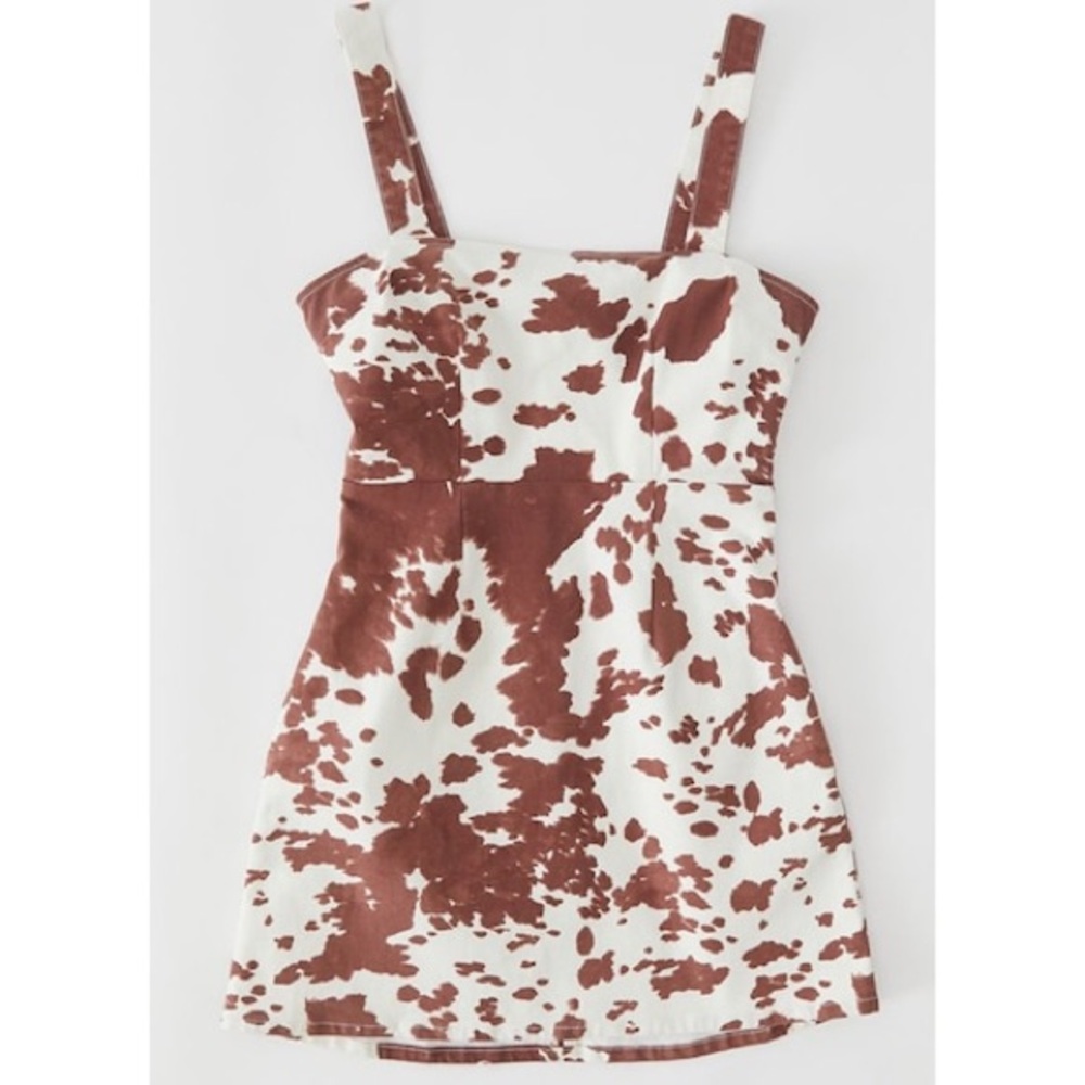 Show Me Your Mumu Dorothy Cow Print Mini Dress sz M